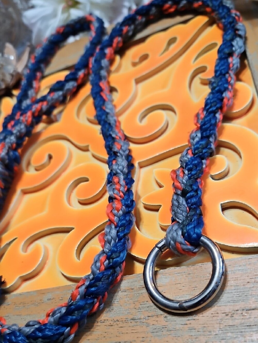 Handbraided Paracord Rope Short Leash Training Leash Adjust Choker Collar GIFTED - Picture 4 of 11